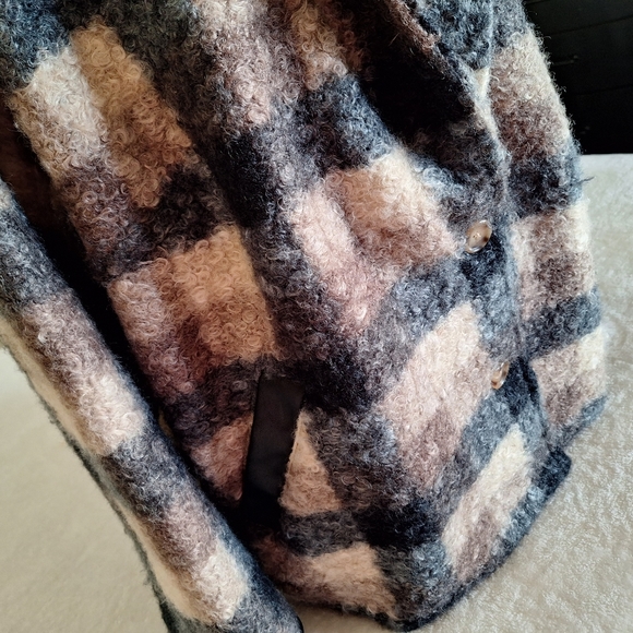 NWT_Knox Rose plaid sweater overcoat - Picture 3 of 12